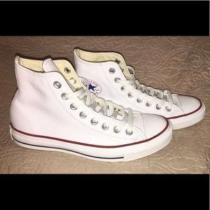 Chuck Taylor All Star Hi Top Leather Optical White